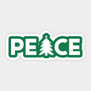 Peace Christmas Tree #4 Sticker